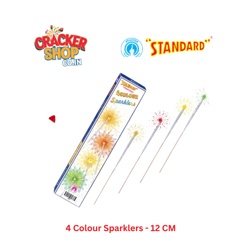 4 Colour Sparklers - 12 CM